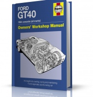 FORD GT40. Informację o samochodzie GT40 wydawnictwa Haynes