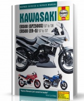 KAWASAKI EX500 (GPZ500S), KAWASAKI ER500 (ER-5) (1987-2008) - instrukcja napraw Haynes