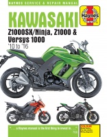 KAWASAKI Z1000SX/NINJA, Z1000 & VERSYS 1000 (2010-2016) - instrukcja Haynes