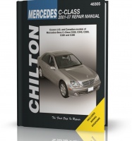 MERCEDES C-CLASS C230, C240, C280, C320, C350 (2001-07) - instrukcja chilton